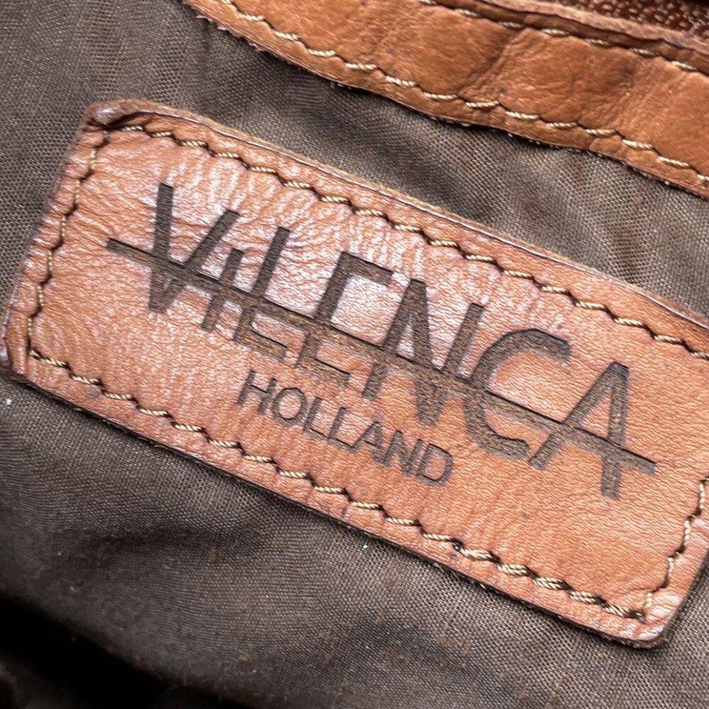 NWOT Vilenca Holland Woven Brown Leather Purse - Picture 5 of 6